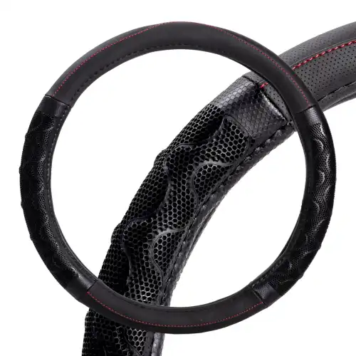 Чехол на руль AIRLINE AWS-LI-23M экокожа размер M 37-39 см