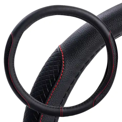 Чехол на руль AIRLINE AWS-LI-20M экокожа размер M 37-39 см