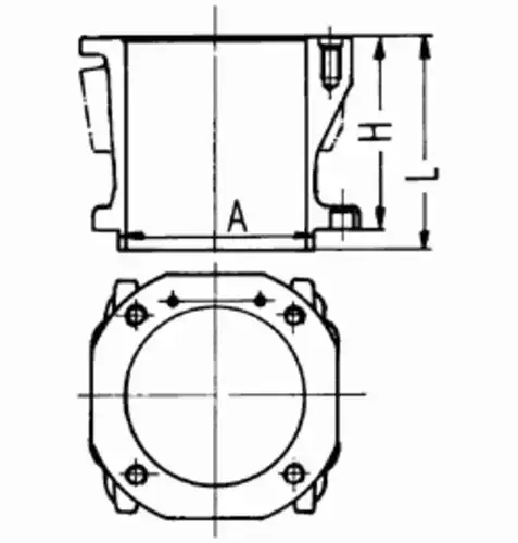 гильза компрессора! d100 MB OM501 LA/OM502 LA 89 452 110 KS