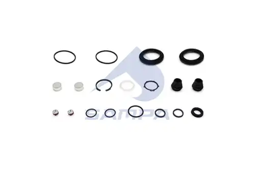 р/к дискового тормоза !(мпр) пыльники+уплотнения+2стопора+2крышки+смазка Iveco 095.651 SAMPA