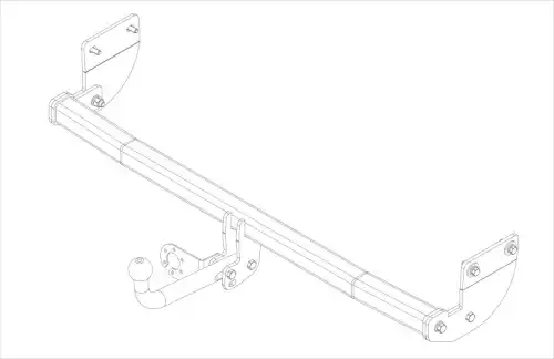 Фаркоп AVTOS HY34 условно-съемный 1550 кг./ 100 кг.