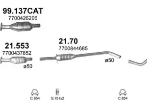 ГЛУШИТЕЛЬ ВЫХЛОПНЫХ ГАЗОВ КОНЕЧНЫЙ 08.391 POLMOSTROW
