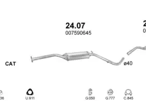ГЛУШИТЕЛЬ ЗАДНЯЯ ЧАСТЬ 30.133 POLMOSTROW