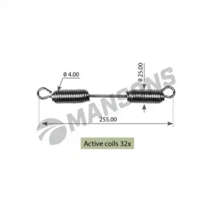 Пружины барабанных тормозных колодок MANSONS SPR0011