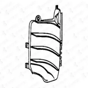 воздуховод дефлектора !левый Scania 94 094/165 COVIND