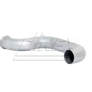 труба глушителя! E-line (упр. версия) L=900 выхлопная 3-изг Volvo FH12/16 FM7/10/12 Euro 1 80719 DINEX