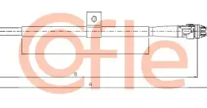 Трос ручного тормоза COFLE 92.17.0008