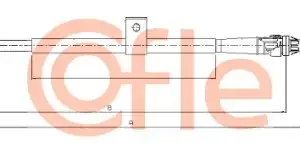 Трос ручного тормоза COFLE 92.17.0009