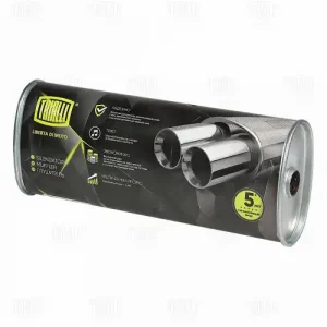 EMM 3405 Глушитель универс. (овальный) 131х221 с перф. диффузором L=540, d=42 (алюм. сталь) (EMM 340 TRIALLI