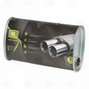 Глушитель универсальный (овальный) 131х221, L=380, d=42, смещ. 62 мм (EMM 3609) TRIALLI