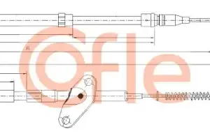Трос ручного тормоза COFLE 92109843