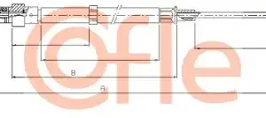 Трос ручного тормоза COFLE 92.10.7508