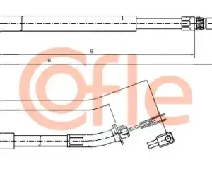 Трос ручного тормоза COFLE 92109873