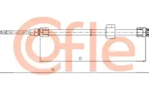 Трос ручного тормоза COFLE 92109882