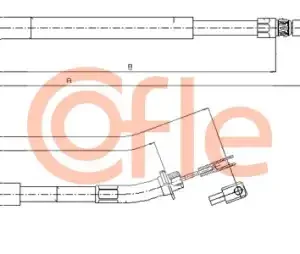 Трос ручного тормоза COFLE 92109874