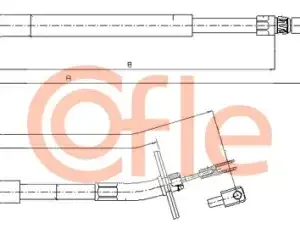 Трос ручного тормоза COFLE 92109876