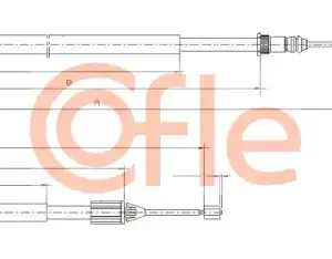Трос ручного тормоза COFLE 92.10.6699