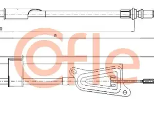Трос ручного тормоза COFLE 92170123