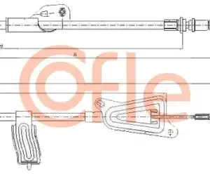 Трос ручного тормоза COFLE 92170124