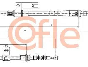 Трос ручного тормоза COFLE 92.17.0596