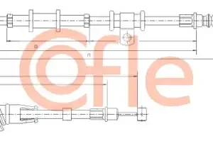 Трос ручного тормоза COFLE 92.17.2028