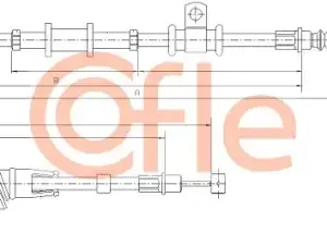 Трос ручного тормоза COFLE 92172029