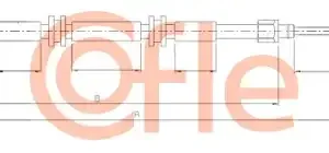 Трос ручного тормоза COFLE 92.11.6684