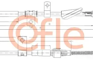 Трос ручного тормоза COFLE 92.17.5048