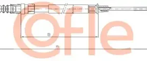 Трос ручного тормоза COFLE 92.10.7627