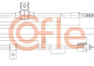 Трос ручного тормоза COFLE 92176050