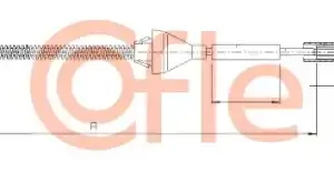 Трос ручного тормоза COFLE 92105382