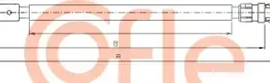 Трос ручного тормоза COFLE 92.10.6235