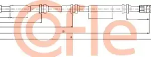 Трос ручного тормоза COFLE 92.10.7399