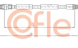 Трос ручного тормоза COFLE 92.11.6807