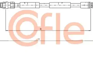 Трос ручного тормоза COFLE 92116808