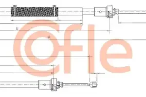 Трос ручного тормоза COFLE 92.10.6895