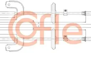 Трос ручного тормоза COFLE 92.17.3518