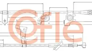 Трос ручного тормоза COFLE 92.17.5067