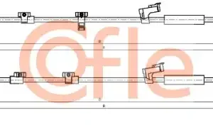 Трос ручного тормоза COFLE 92.10.5378