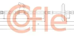 Трос ручного тормоза COFLE 92.11.5831