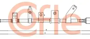 Трос ручного тормоза COFLE 92172278