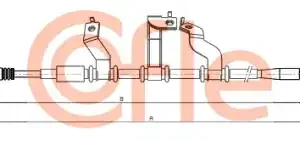 Трос ручного тормоза COFLE 92172586