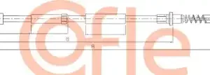 Трос ручного тормоза COFLE 92.10.9893
