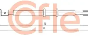 Трос ручного тормоза COFLE 92106859