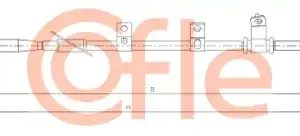 Трос ручного тормоза COFLE 92176049