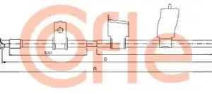 Трос ручного тормоза COFLE 92.17.0329