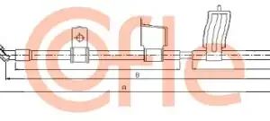 Трос ручного тормоза COFLE 92.17.0330