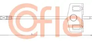 Трос ручного тормоза COFLE 92.17.0315