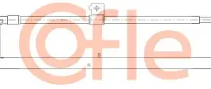 Трос ручного тормоза COFLE 92.17.0317