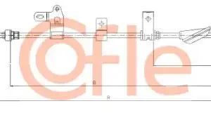 Трос ручного тормоза COFLE 92.17.1438